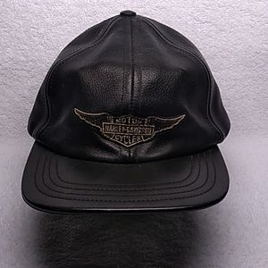 Harley-Davidson leather baseball cap